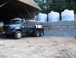 Landscaping truck at LaRosa Landscaping